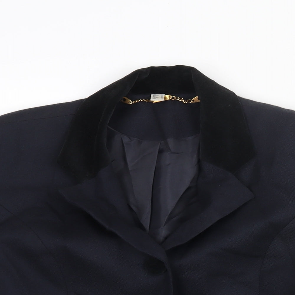 Womens UK Size 10 First Avenue Regular Blue Suit Jacket