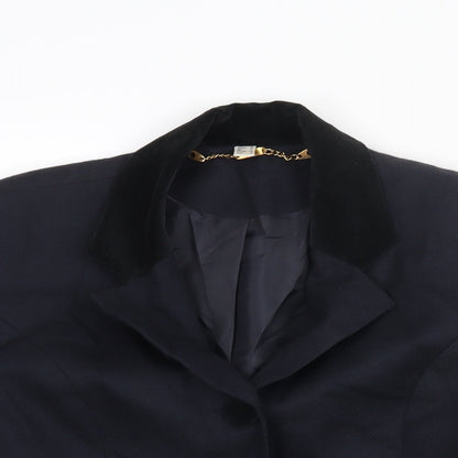 Womens UK Size 10 First Avenue Regular Blue Suit Jacket