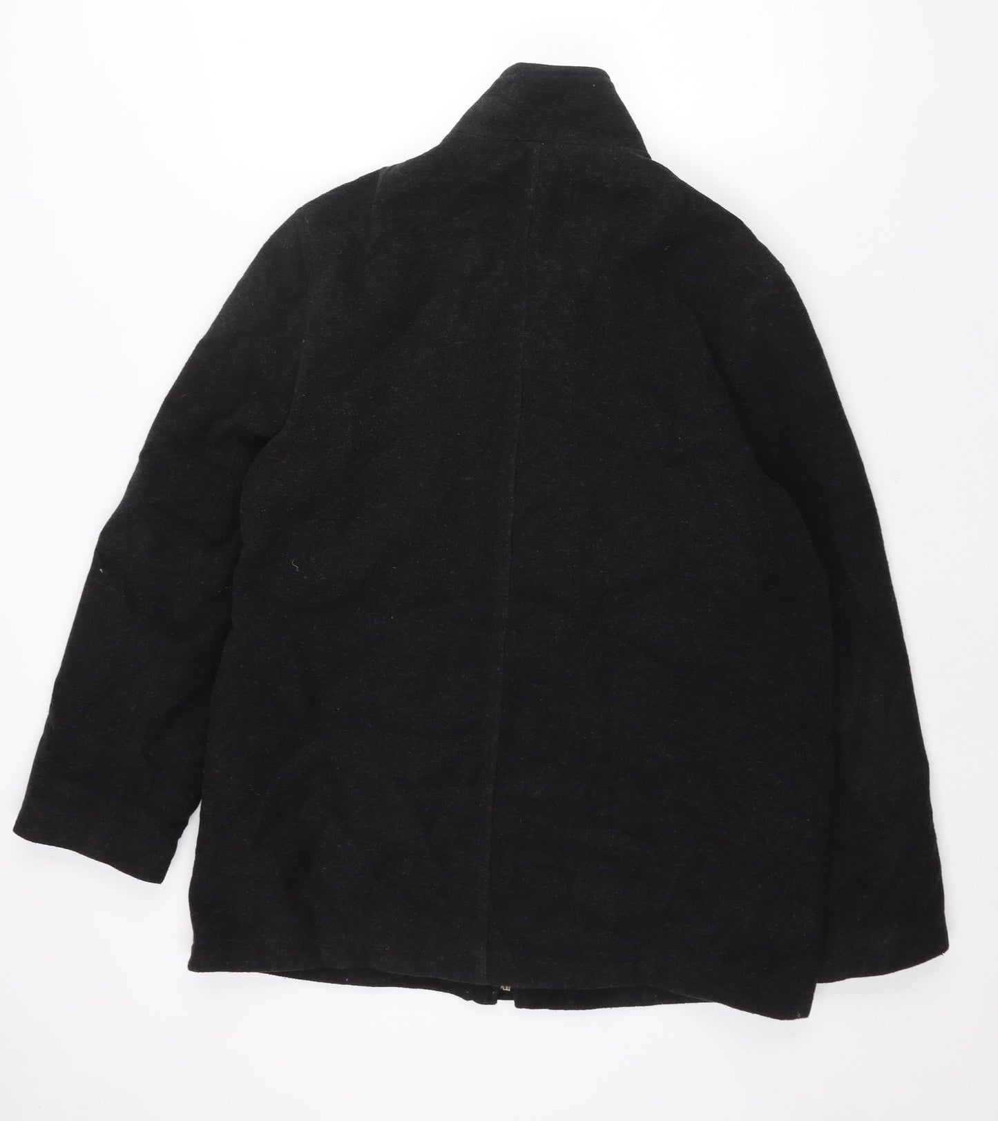 Mens UK Size M Butler & Webb Black Pea Coat