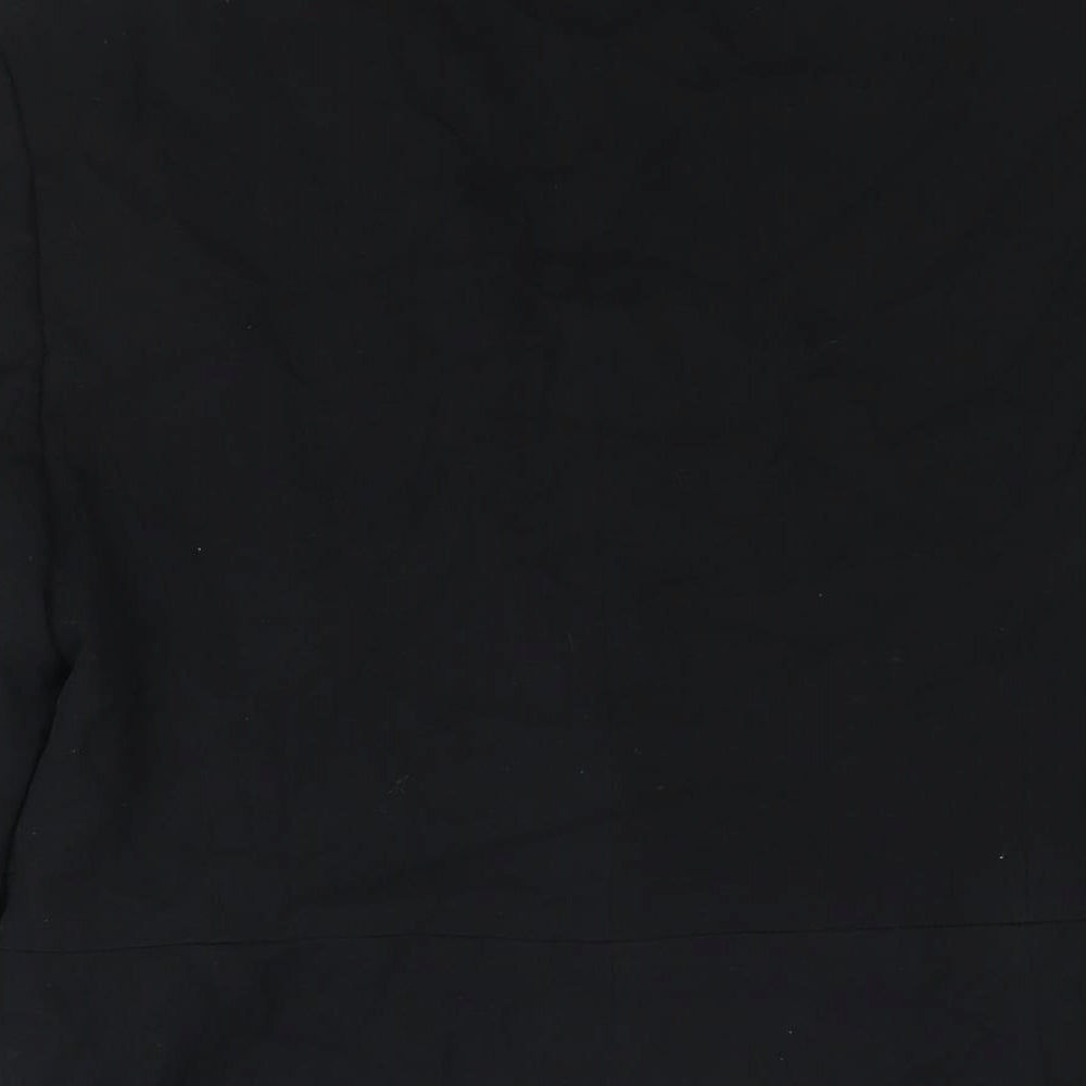 Marks and Womens Black Polyester Jacket Suit Jacket Size 10