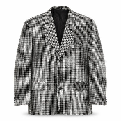 Tom Salto Mens Grey Houndstooth Wool Jacket Suit Jacket Size 38 Regular