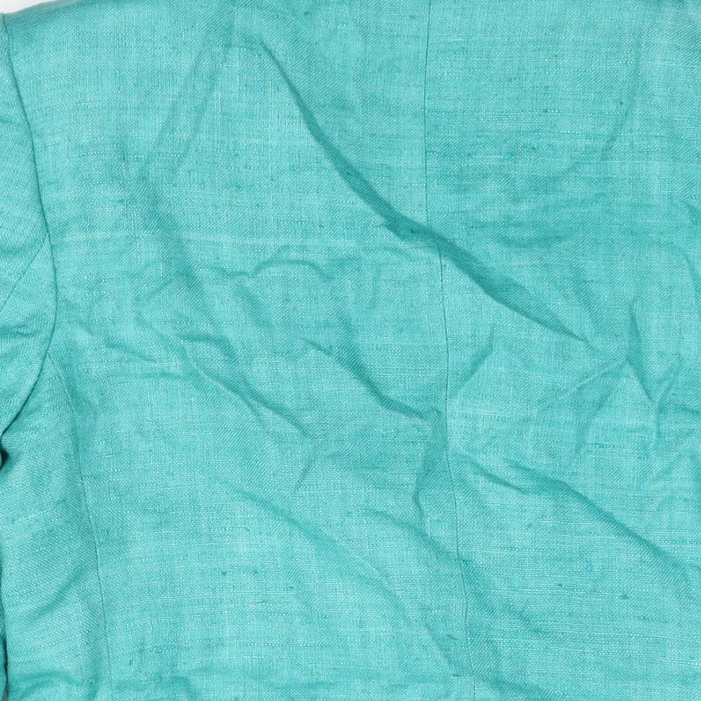 Orvis Womens Blue Jacket Blazer Size 8 Button