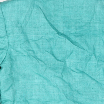 Orvis Womens Blue Jacket Blazer Size 8 Button