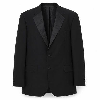 Mens UK Size 44 Marks and Spencer Regular Black Suit Tuxedo