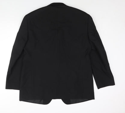 Mens UK Size 44 Marks and Spencer Regular Black Suit Tuxedo