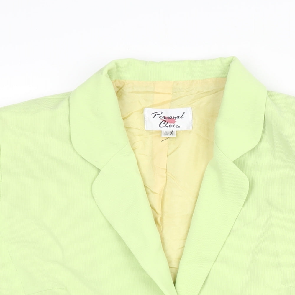 Womens UK Size 16 Personal Choice Green Jacket