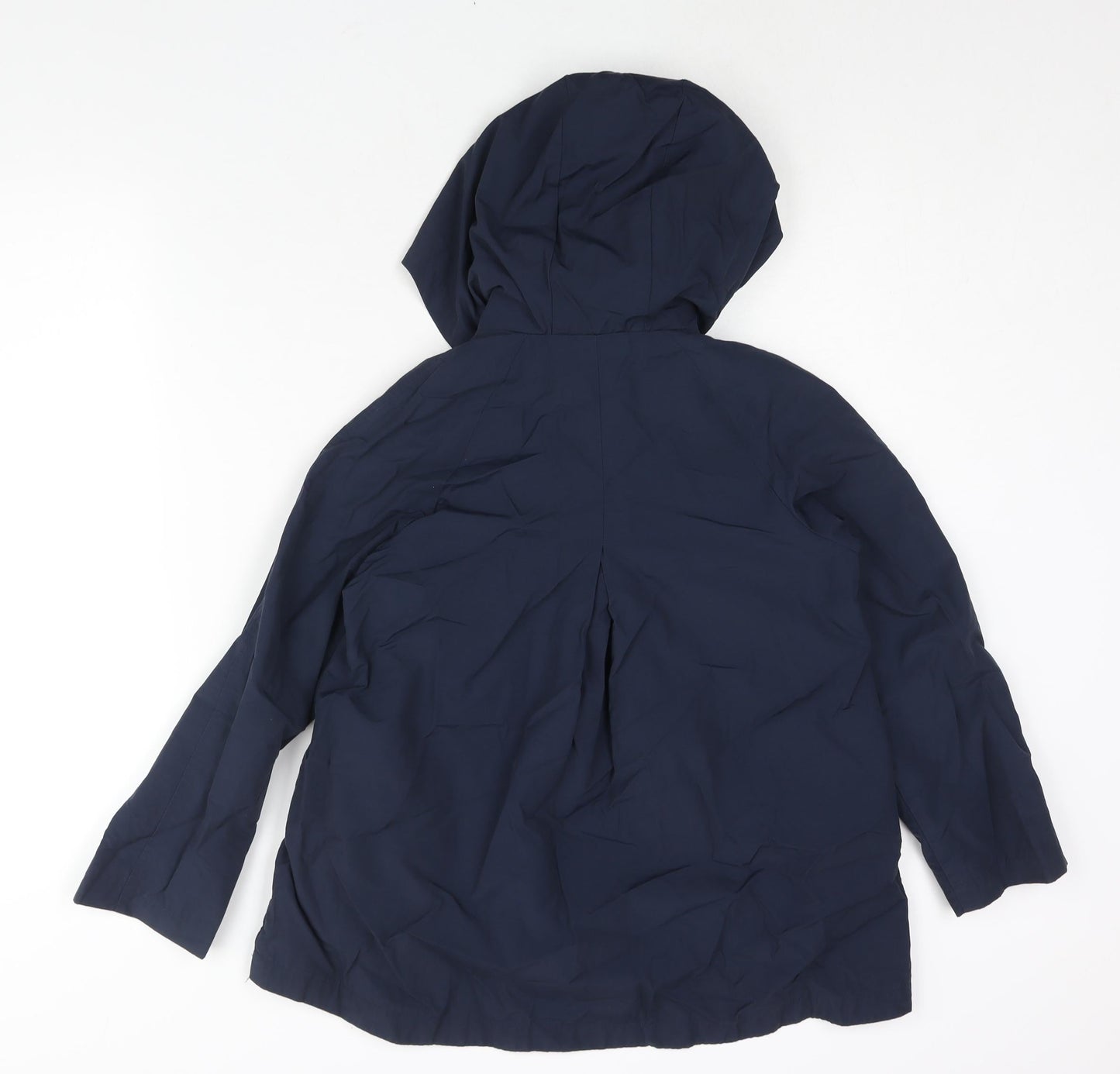 Mango Girls Blue Trench Coat Coat Size 10 Years Button - Hooded