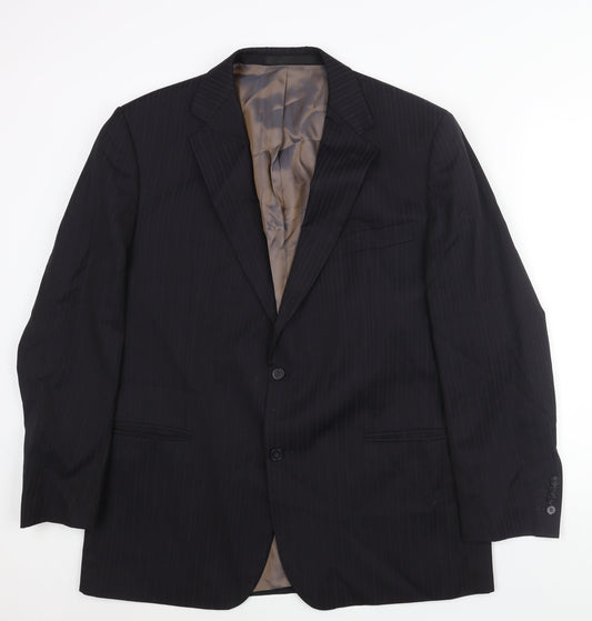 Mens UK Size 44 marks and Regular Black Suit Jacket