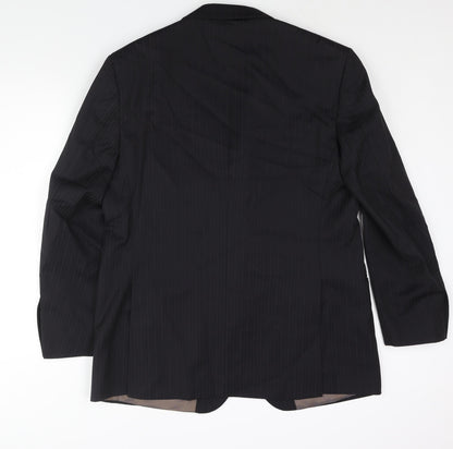 Mens UK Size 44 marks and Regular Black Suit Jacket