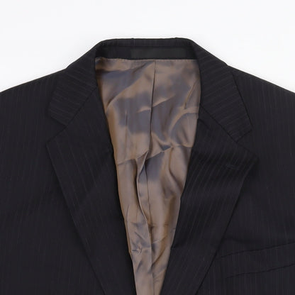 Mens UK Size 44 marks and Regular Black Suit Jacket