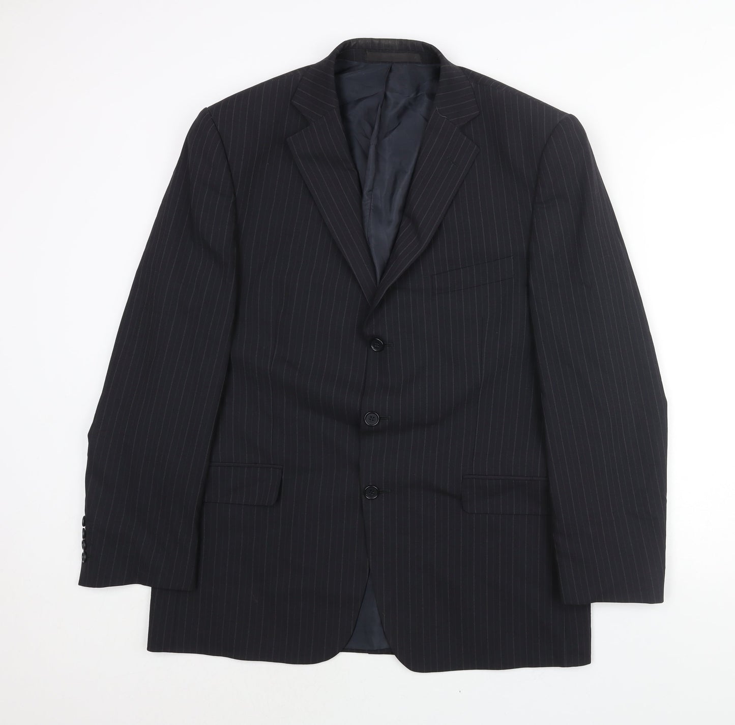 Mens UK Size 42 Marks and Regular Blue Suit Jacket