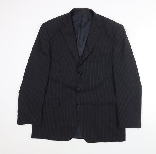 Mens UK Size 42 Marks and Regular Blue Suit Jacket