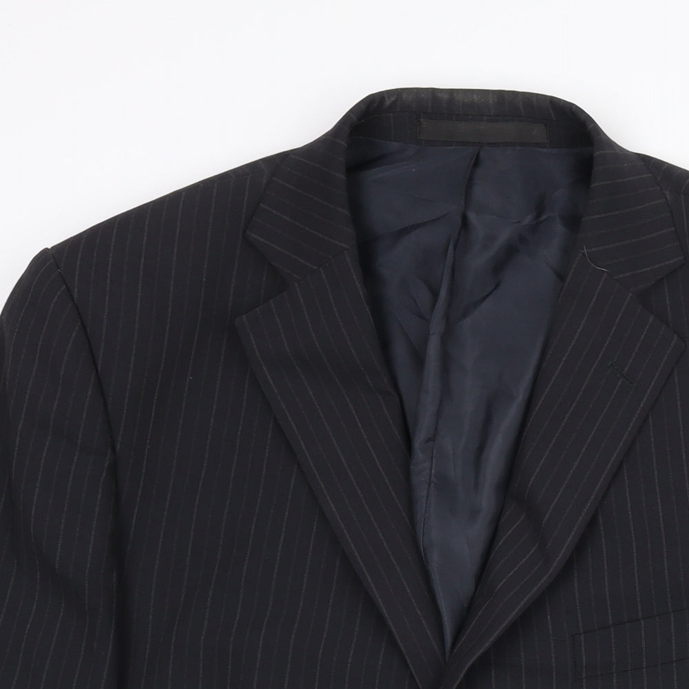 Mens UK Size 42 Marks and Regular Blue Suit Jacket