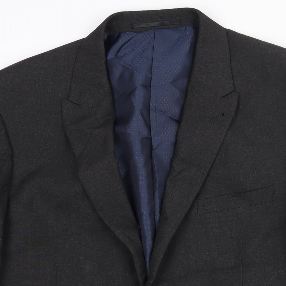 Mens UK Size 40 Fellini Regular Black Suit Jacket