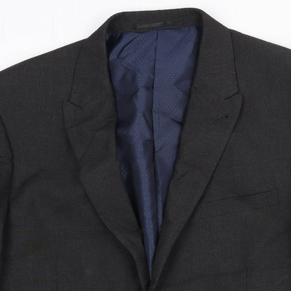 Mens UK Size 40 Fellini Regular Black Suit Jacket