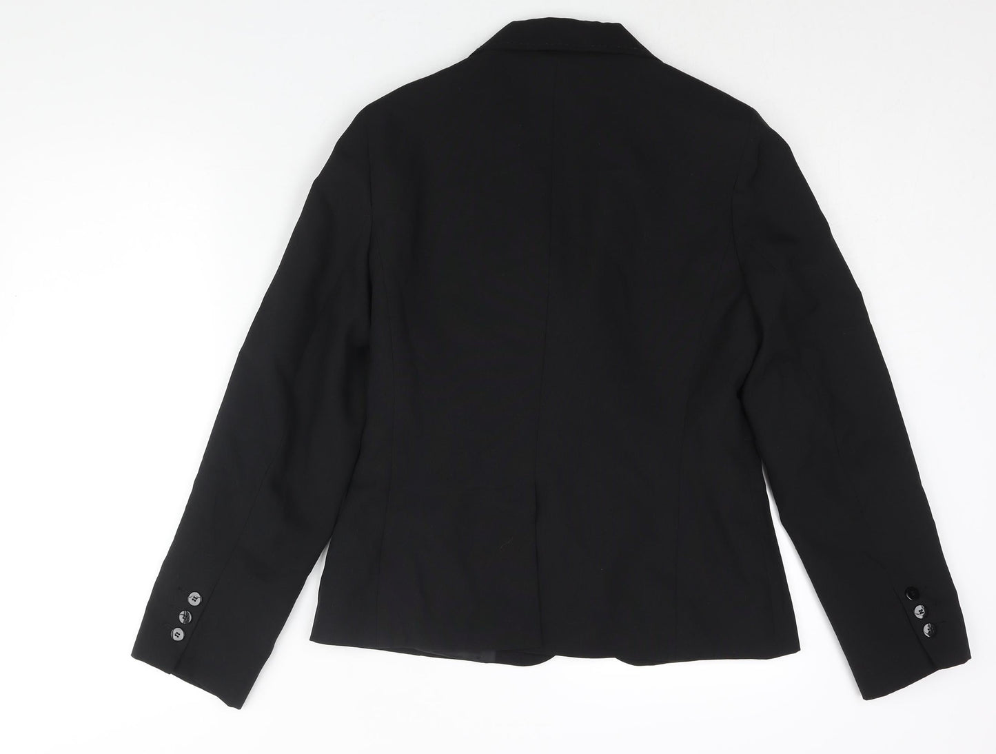 New Look Womens Black Polyester Jacket Suit Jacket Size 14