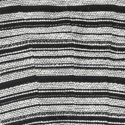 M&Co Womens Black Striped Jacket Size 14 Zip - Tassle Detail