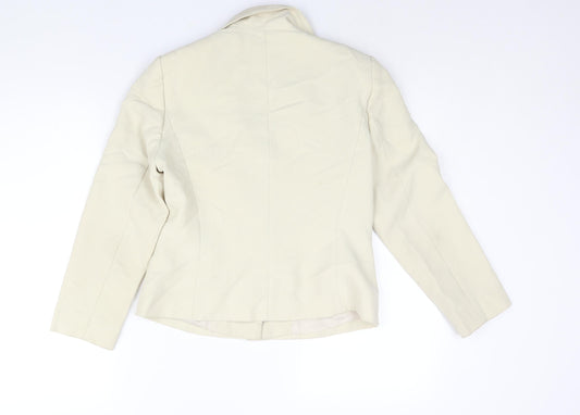 Minuet Womens Ivory Jacket Size 10 Button