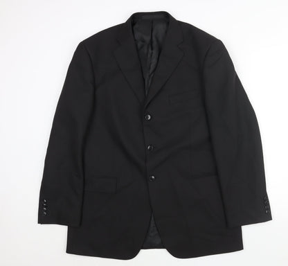 Mens UK Size 42 Marks and Spencer Regular Black Suit Jacket
