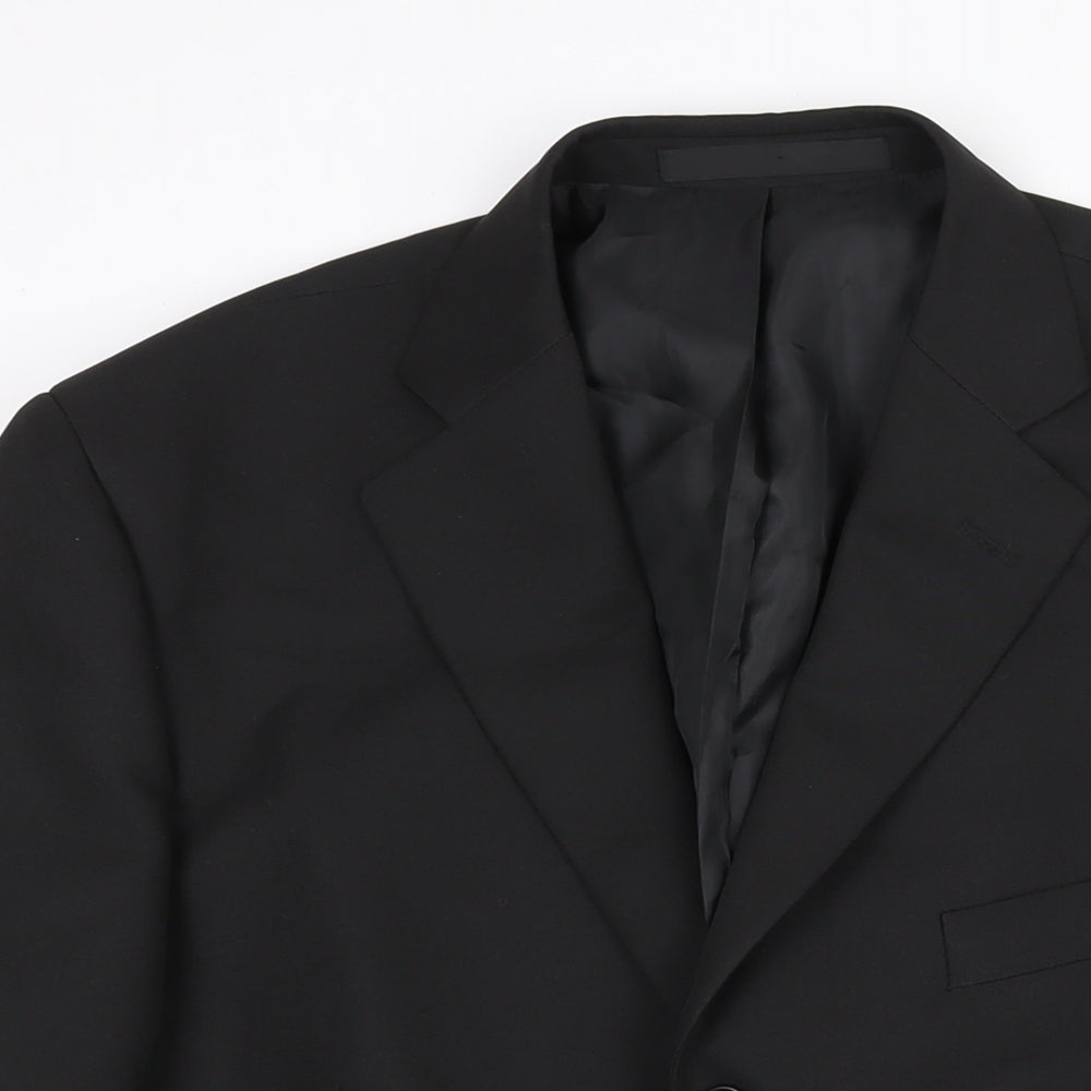 Mens UK Size 42 Marks and Spencer Regular Black Suit Jacket