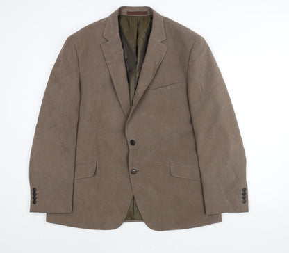 Mens UK Size 44 Marks and Regular Brown Suit Jacket