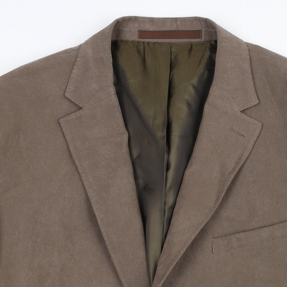 Mens UK Size 44 Marks and Regular Brown Suit Jacket