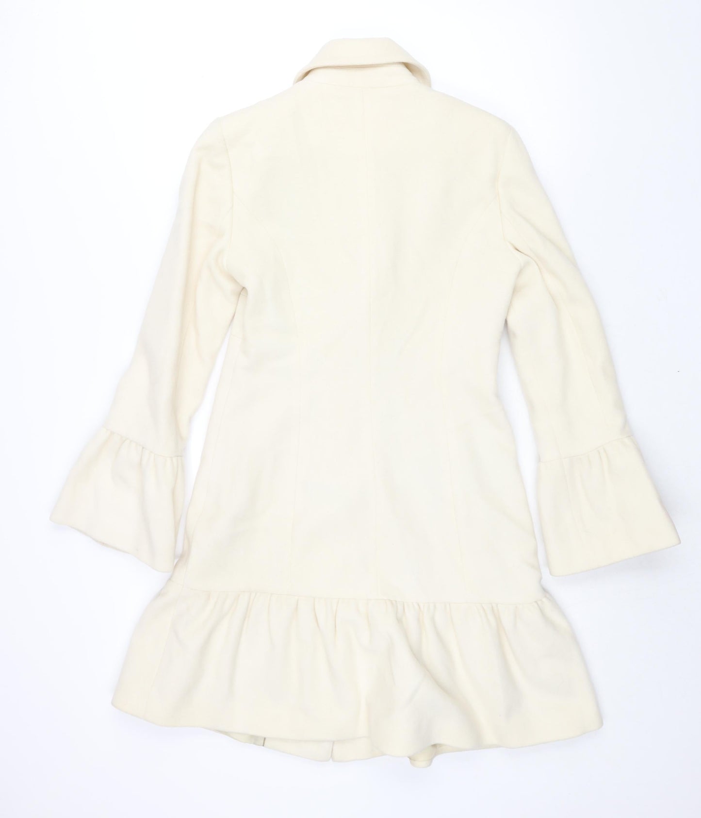 Womens UK Size 8 NEXT Ivory Overcoat
