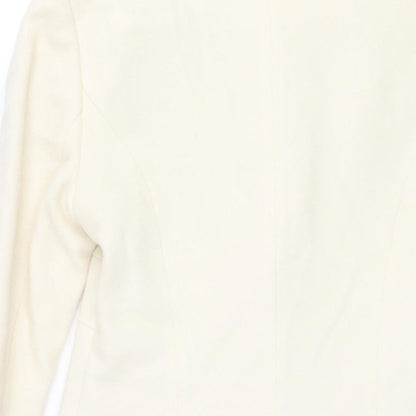 Womens UK Size 8 NEXT Ivory Overcoat