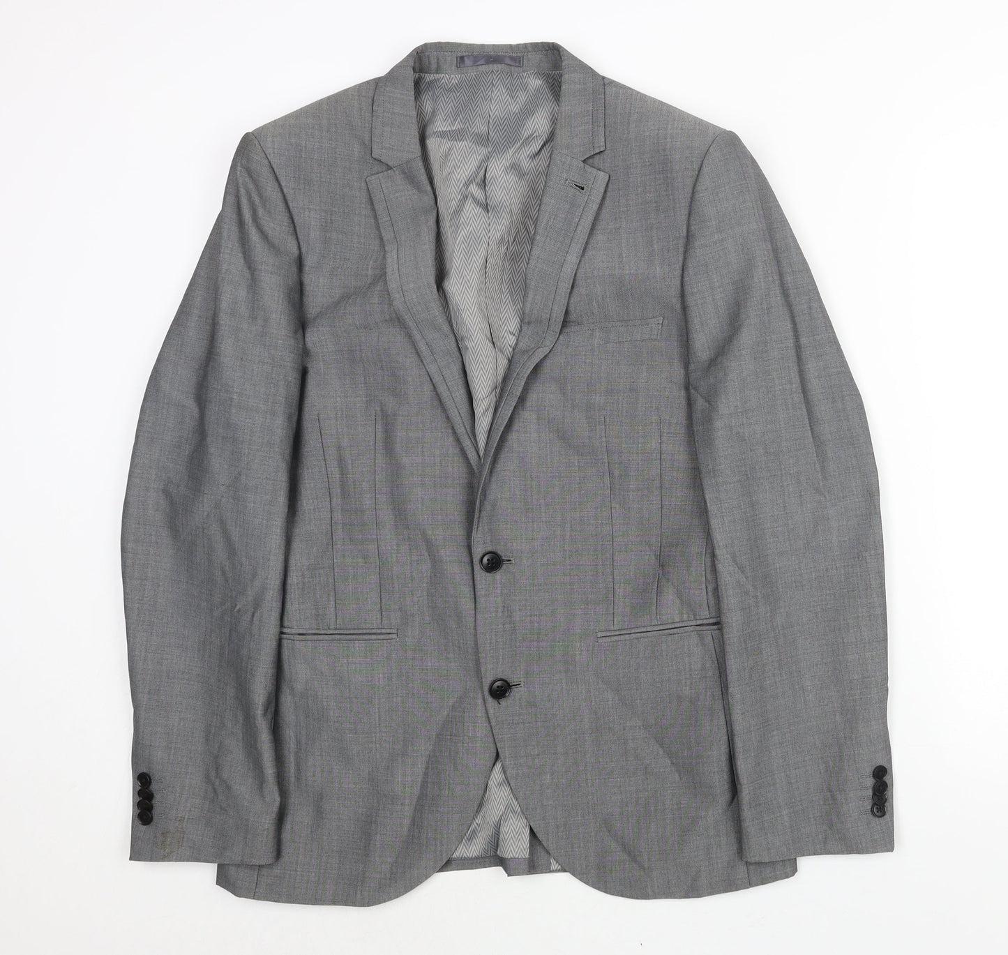 Mens UK Size 38 NEXT Regular Grey Suit Jacket
