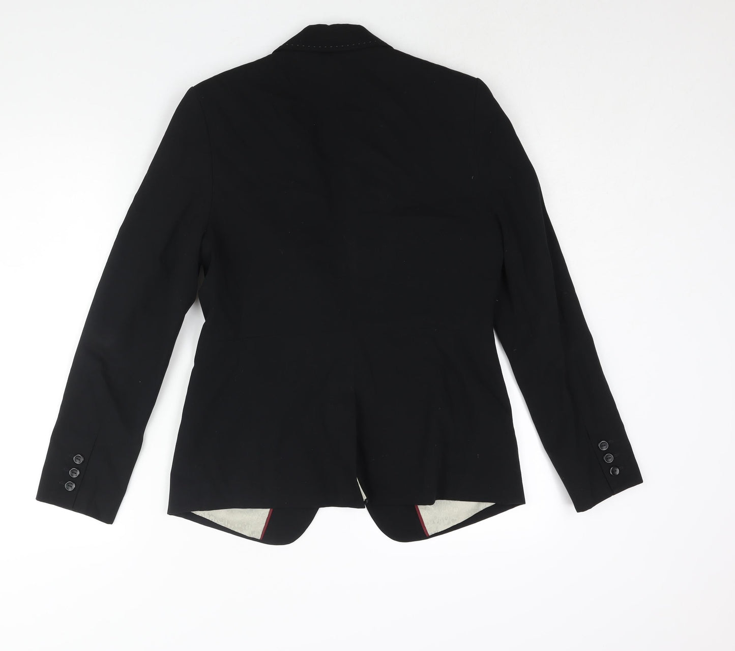 NEXT Womens Black Polyester Jacket Suit Jacket Size 10