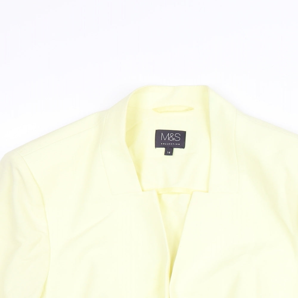 Womens UK Size 14 Marks and Spencer Yellow Jacket