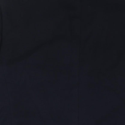 B&W Mens Blue Polyester Jacket Suit Jacket Size L Regular