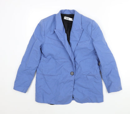 Womens UK Size S Zara Blue Jacket