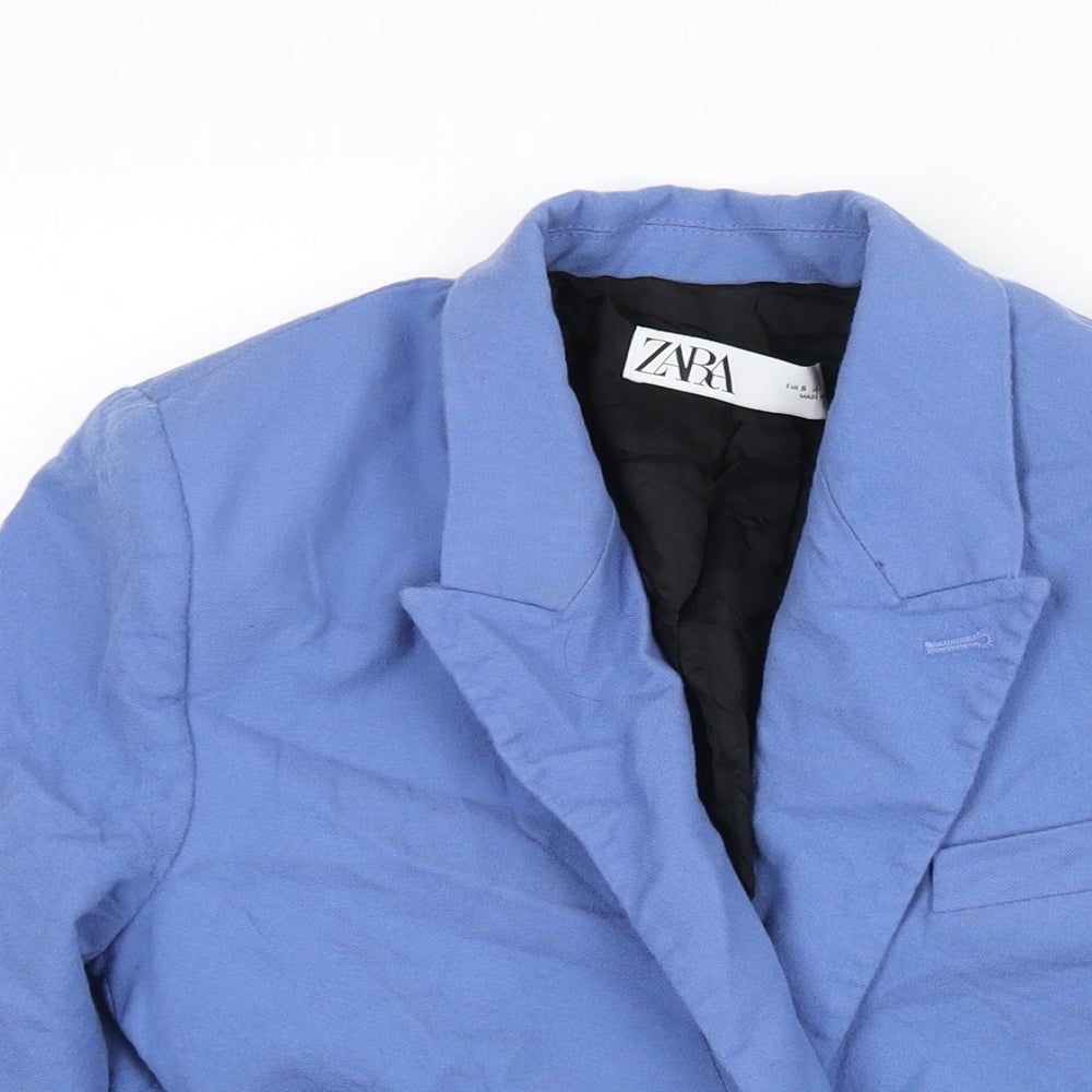 Womens UK Size S Zara Blue Jacket