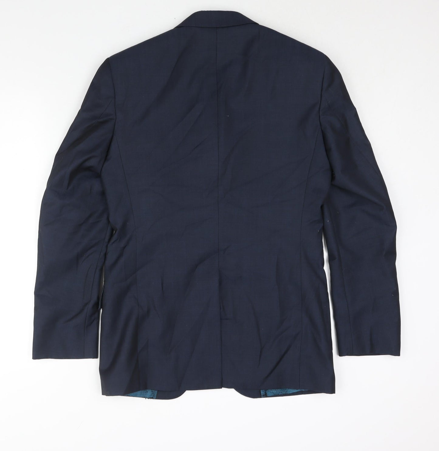 Autograph Mens Blue Polyester Jacket Suit Jacket Size 36 Regular