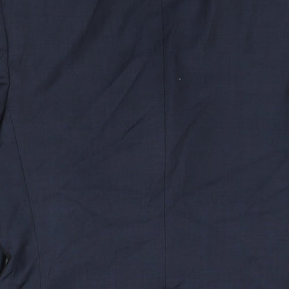 Autograph Mens Blue Polyester Jacket Suit Jacket Size 36 Regular