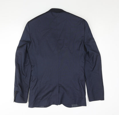 NEXT Mens Blue Polyester Jacket Suit Jacket Size 36 Regular