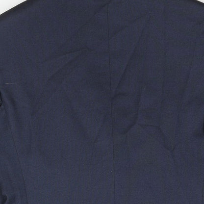 NEXT Mens Blue Polyester Jacket Suit Jacket Size 36 Regular