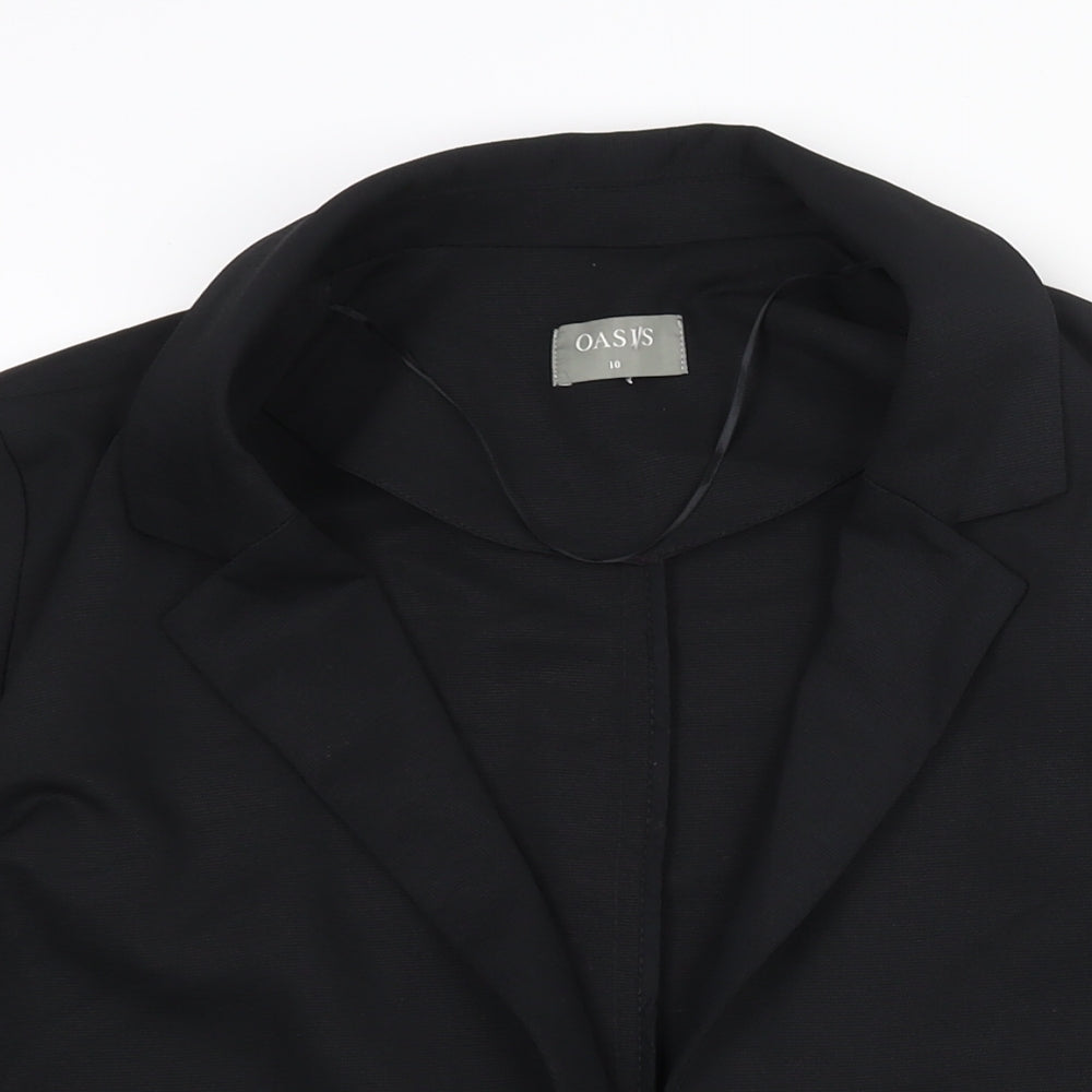 Womens UK Size 10 Oasis Black Jacket