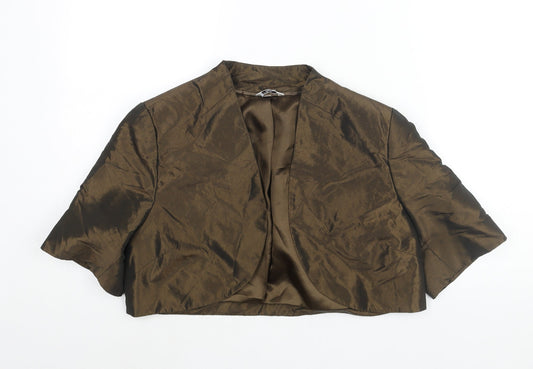 Klass Womens Brown Jacket Size 16