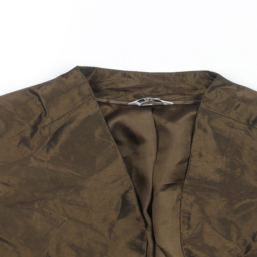 Klass Womens Brown Jacket Size 16