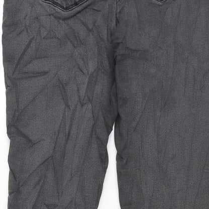 MAC Womens Grey Cotton Skinny Jeans Size 36 in L32 in Regular Zip