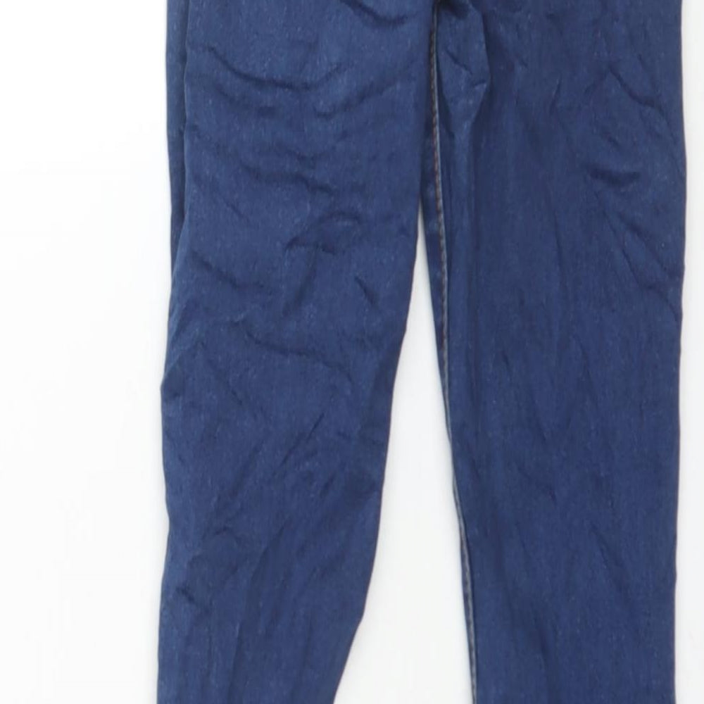 Denim & Co. Womens Blue Cotton Skinny Jeans Size 4 L28 in Regular Zip