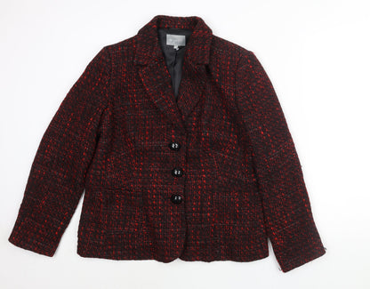 Womens UK Size 16 Per Una Red Pea Coat