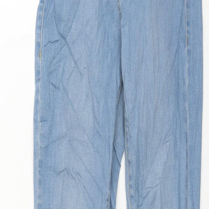 Topshop Womens Blue Cotton Skinny Jeans Size 25 in L34 in Regular Zip