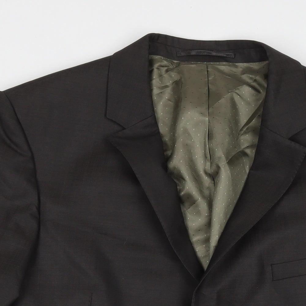 Urbane Mens Grey Wool Jacket Suit Jacket Size 44 Regular