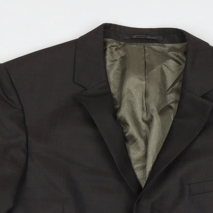 Urbane Mens Grey Wool Jacket Suit Jacket Size 44 Regular