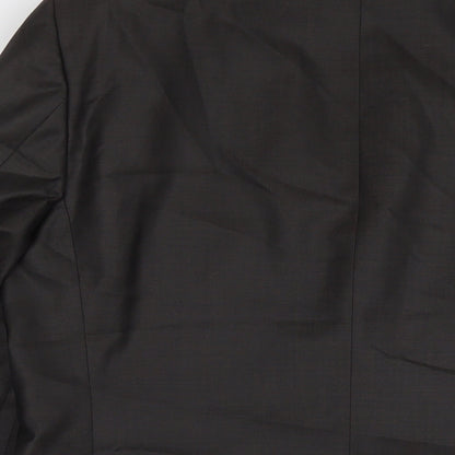Urbane Mens Grey Wool Jacket Suit Jacket Size 44 Regular