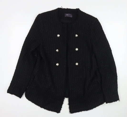 Womens UK Size 14 Marks and Spencer Black Jacket