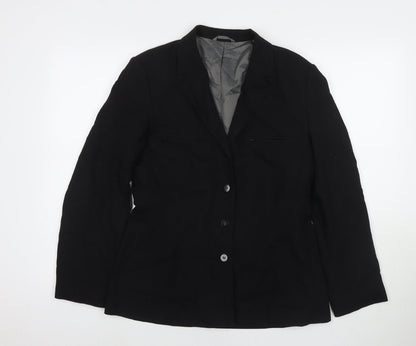 NEXT Womens Black Jacket Blazer Size 12 Button
